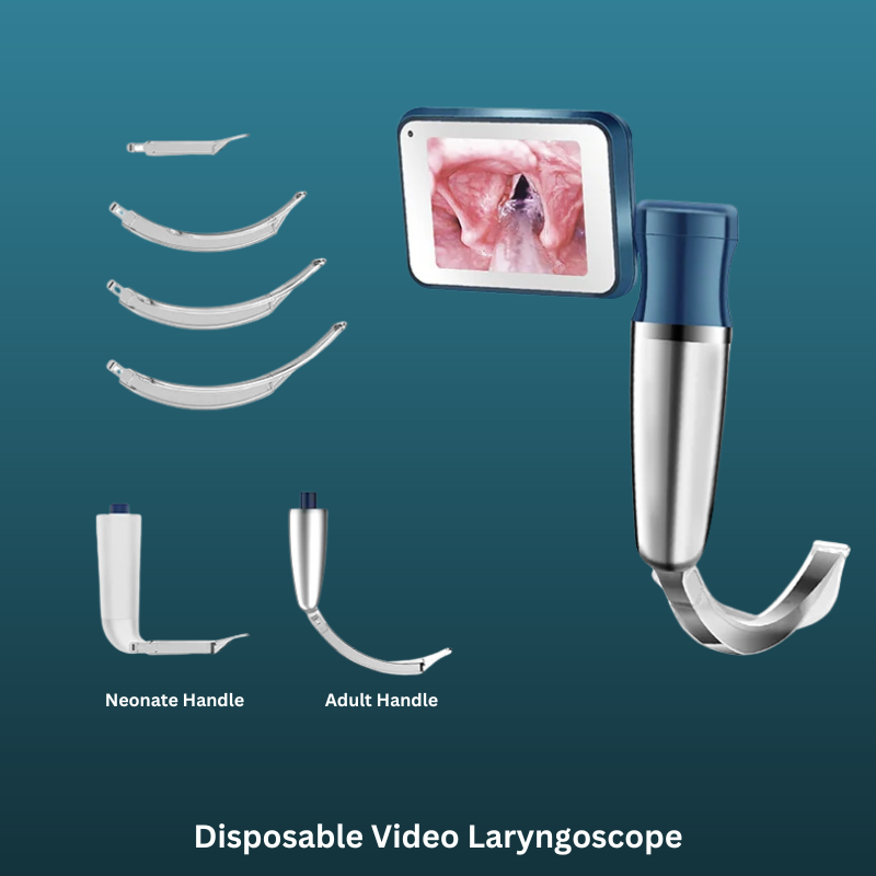 Disposable Video Laryngoscope Anti-fog medical-grade polycarbonate