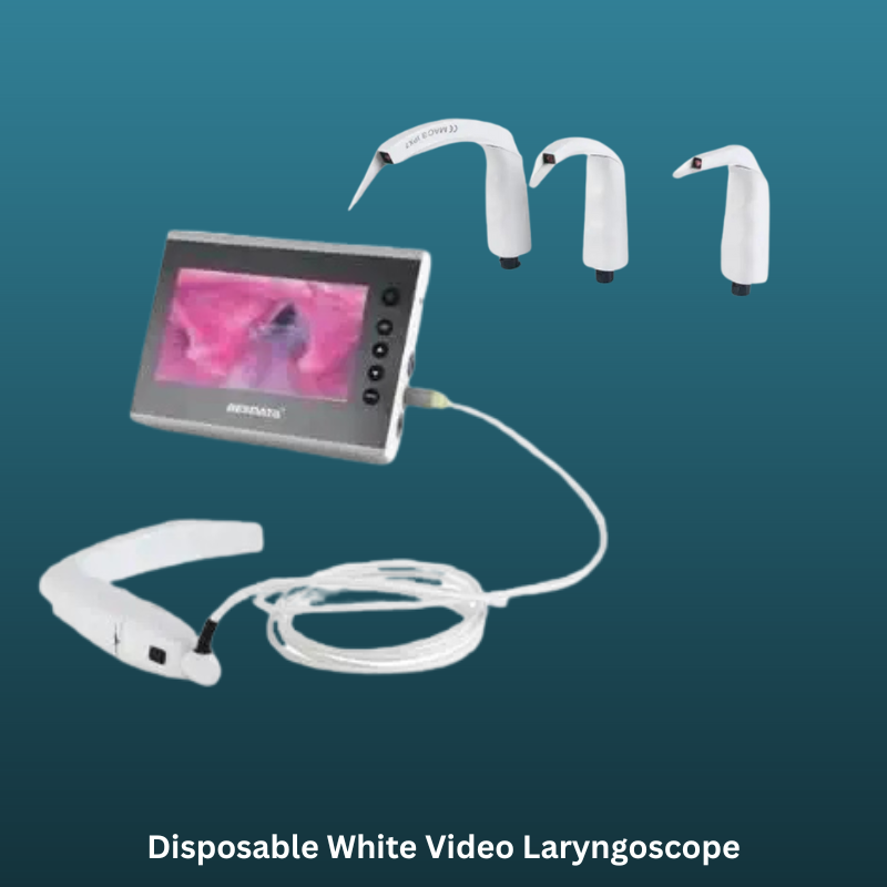 Disposable White Video Laryngoscope