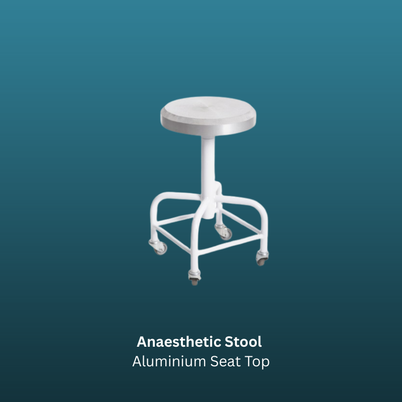 Anaesthetic Stool Aluminium Seat Top