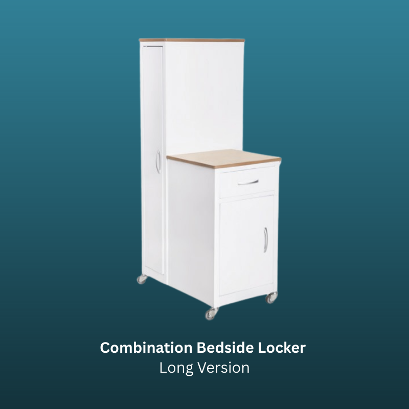 Combination Bedside Locker Long Version