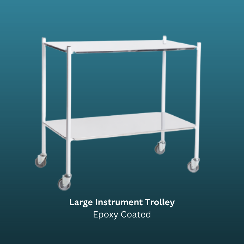 Large Instrument Trolly Epoxy Coated