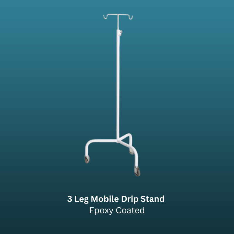 3 Leg Mobile Drip Stand Epoxy Coated